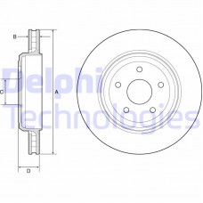 BG9214C DELPHI Гальмівний диск