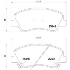 P 18 025 BREMBO Комплект гальмівних колодок дисковий гальм