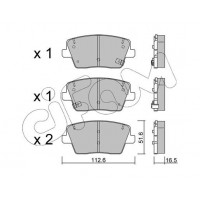 822-1242-0 CIFAM Комплект гальмівних колодок дисковий гальм