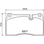 8DB 355 013-201 HELLA PAGID Комплект гальмівних колодок дисковий гальм
