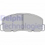 LP458 DELPHI Комплект гальмівних колодок дисковий гальм