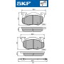 VKBP 80238 E SKF Комплект гальмівних колодок дисковий гальм