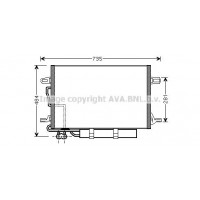 MSA5307D AVA QUALITY COOLING Конденсатор кондиціонера