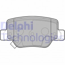 LP2193 DELPHI Комплект гальмівних колодок дисковий гальм