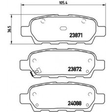 P 56 046 BREMBO КомплеК т гальмівних колодок, дискове гальмо