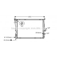 BW2343 AVA QUALITY COOLING Радіатор охолодження двигуна