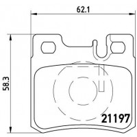 P 50 009 BREMBO Комплект гальмівних колодок дисковий гальм