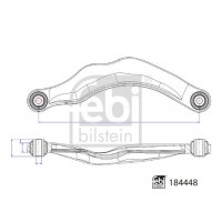 184448 FEBI BILSTEIN Ричаг незалежної підвіски колеса, подвеска колеса