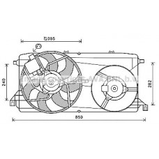 FD7580 AVA QUALITY COOLING Вентилятор охолодження двигуна