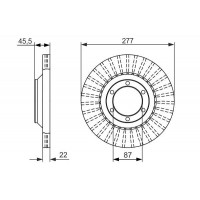 0 986 479 702 BOSCH Гальмівний диск