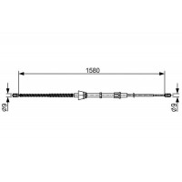 1 987 482 446 BOSCH Тросик, cтояночный тормоз