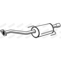 23642 WALKER Глушник вихлопних газів кінцевий