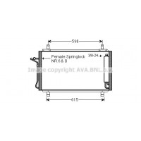 DN5329D AVA QUALITY COOLING Конденсатор кондиціонера