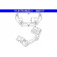 11.8170-0633.1 ATE Кронштейн корпус скоби гальма
