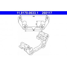 11.8170-0633.1 ATE Кронштейн корпус скоби гальма