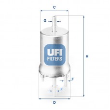 3183200 UFI Паливний фільтр