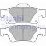 LP2251 DELPHI Комплект гальмівних колодок дисковий гальм