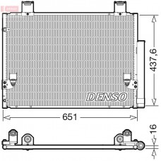 DCN50057 DENSO Конденсатор кондиціонера