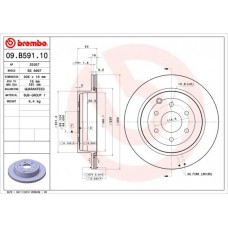 09.B591.10 BREMBO Гальмівний диск
