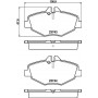 8DB 355 018-731 HELLA Комплект гальмівних колодок дисковий гальм