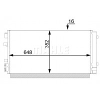AC 44 000S MAHLE Конденсатор кондиціонера