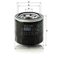 W 811/80 MANN-FILTER Масляний фільтр