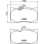 8DB 355 012-121 HELLA PAGID Комплект гальмівних колодок дисковий гальм