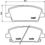 P 28 037 BREMBO Комплект гальмівних колодок дисковий гальм