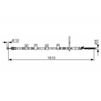 1 987 482 356 BOSCH Тросик, cтояночный тормоз