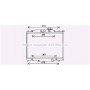 MZ2286 AVA QUALITY COOLING Радіатор охолодження двигуна