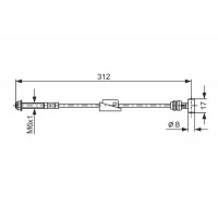1 987 477 517 BOSCH Тросик, cтояночный тормоз