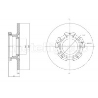 800-1753C CIFAM Гальмівний диск