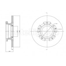 800-1753C CIFAM Гальмівний диск