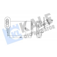 346255 KALE OTO RADYATÖR Теплообмінник обігрів салону