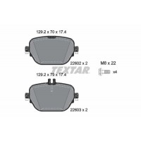 2260201 TEXTAR Комплект гальмівних колодок дисковий гальм
