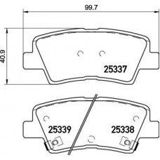 P 30 094 BREMBO Комплект гальмівних колодок дисковий гальм