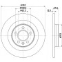 8DD 355 132-121 HELLA PAGID Гальмівний диск