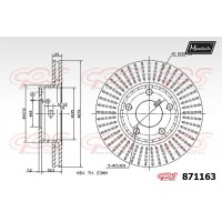 871163 MAXTECH Гальмівний диск