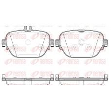1725.08 REMSA Комплект гальмівних колодок дисковий гальм