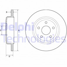 BG4772C DELPHI Гальмівний диск
