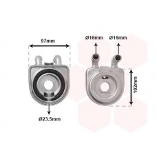 40003271 VAN WEZEL масляний радіатор двигунне олива