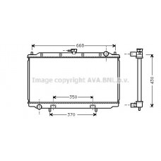 DNA2181 AVA QUALITY COOLING Радіатор охолодження двигуна