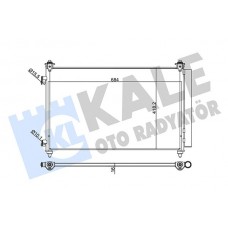 345250 KALE OTO RADYATÖR Конденсатор кондиціонера