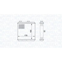 350218434000 MAGNETI MARELLI Теплообмінник обігрів салону