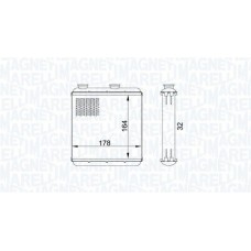 350218434000 MAGNETI MARELLI Теплообмінник обігрів салону