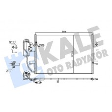 353050 KALE OTO RADYATÖR Конденсатор кондиціонера 353050 KALE OTO RADYATÖR Конденсатор кондиціонера