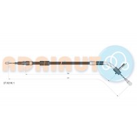 27.0216.1 ADRIAUTO Тросик, cтояночный тормоз