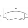 8DB 355 011-521 HELLA PAGID Комплект гальмівних колодок дисковий гальм