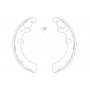 KBS-8907 KAVO PARTS Комплект гальмівних колодок