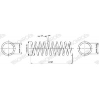 SP4107 MONROE Пружина ходової частини
